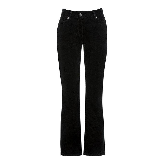 Velveton-Hose LAURA, schwarz from Waschbär