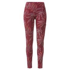 Yoga-Leggings mit Blätterprint aus Bio-Baumwolle mit Elasthan, granat-gemustert from Waschbär