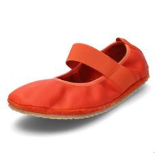 Barfußschuh Ballerina aus Bio-Leder, orange via Waschbär