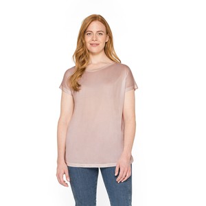 Transparentes Seidenshirt aus reiner Bio-Seide, natur from Waschbär