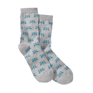 Waschbärsocken aus Bio-Baumwolle, grau-türkis from Waschbär