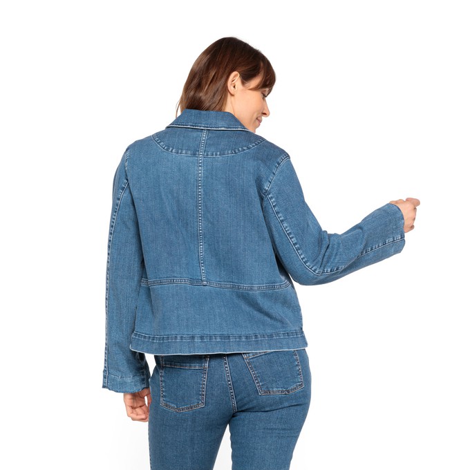 Jeansjacke mit Bubikragen aus Bio-Baumwolle, lightblue from Waschbär