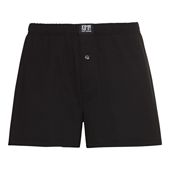 Weit geschnittene Boxershorts aus Bio-Baumwolle, schwarz from Waschbär