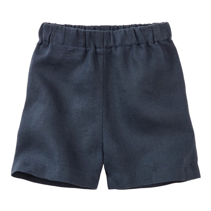 Leinenshorts aus reinem Leinen, indigo from Waschbär