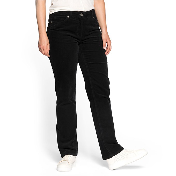 Velveton-Hose LAURA, schwarz from Waschbär