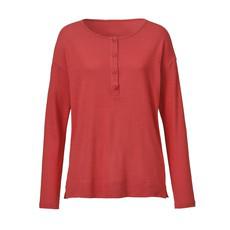 Langarmshirt aus reinem Bourretteseiden-Jersey, koralle via Waschbär