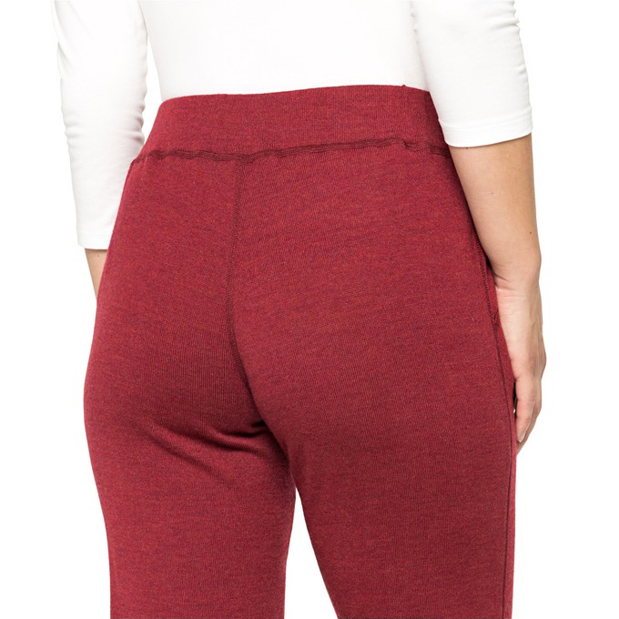 Jerseyhose aus reiner Bio-Merinowolle, rubin from Waschbär