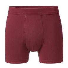 Doppelpack Boxershorts aus reiner Bio-Baumwolle, granat via Waschbär