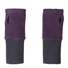 2-in-1 Stulpen aus Bio-Fleece mit Bio-Jersey, pflaume from Waschbär