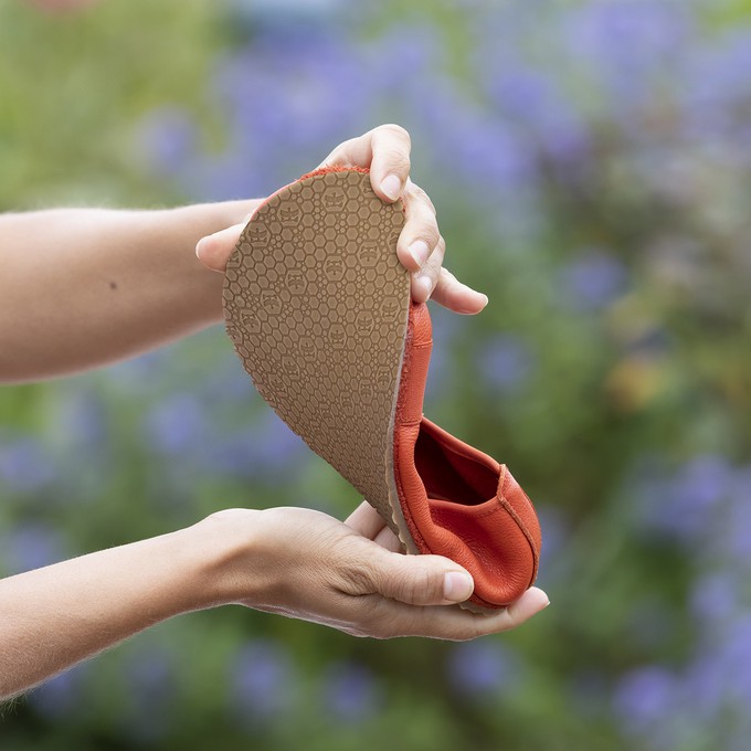 Barfußschuh Ballerina aus Bio-Leder, nachtblau from Waschbär