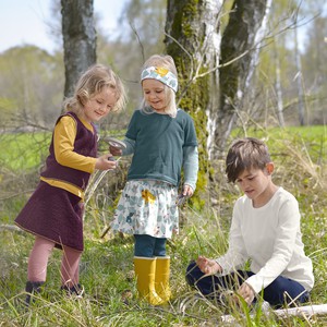 Langarmshirt, plum from Waschbär
