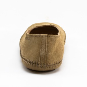 Hausschuh-Ballerina aus Leder, lehm from Waschbär