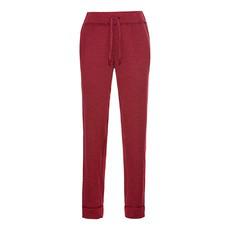 Jerseyhose aus reiner Bio-Merinowolle, rubin via Waschbär