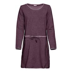 Sweatkleid, Langarm aus Bio-Baumwolle, plum melange via Waschbär