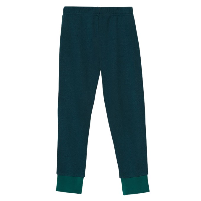 Seidenhose aus Bourretteseide, petrol from Waschbär