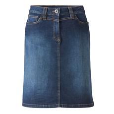 Kurzer Jeansrock aus Bio-Baumwolle, darkblue via Waschbär