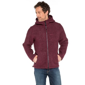 Walkjacke MU RANDY aus reiner Schurwolle, rosso from Waschbär