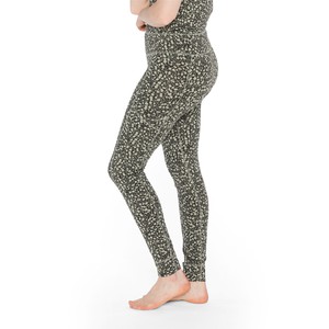 Yoga-Leggings mit Ziernähten aus Bio-Baumwolle, schilf gemustert from Waschbär
