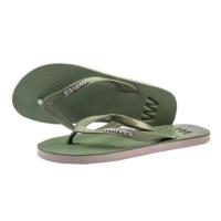 Natural Rubber Flip Flop – Khaki Two Tone via Waves Flip Flops