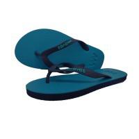 100% Natural Rubber Flip Flop – Turquoise & Navy Two Tone from Waves Flip Flops