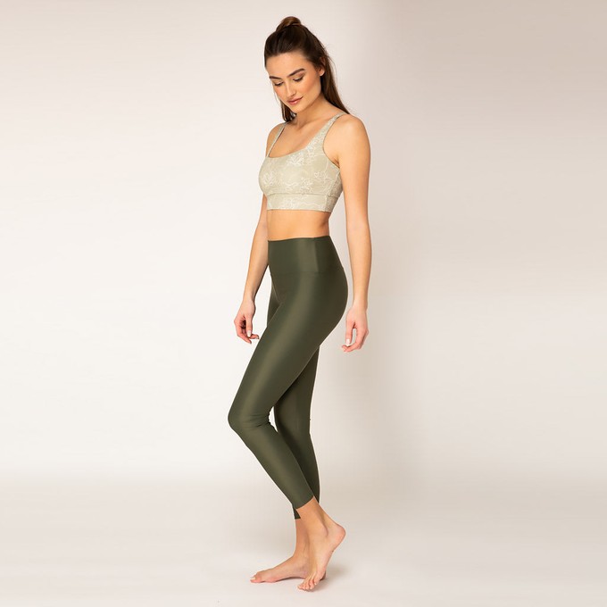 High Waist Leggings - Army from Woodlike Ocean