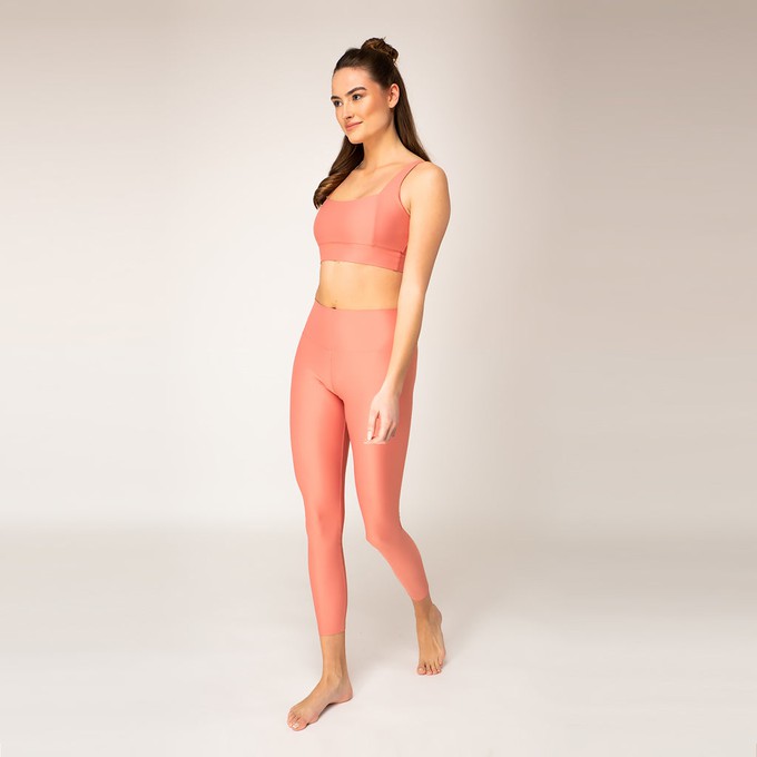 High Waist Leggings - Peach from Woodlike Ocean