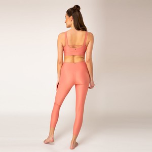 High Waist Leggings - Peach from Woodlike Ocean