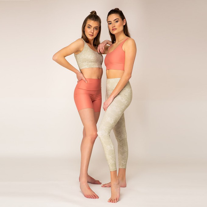 High Waist Leggings - Lotus from Woodlike Ocean