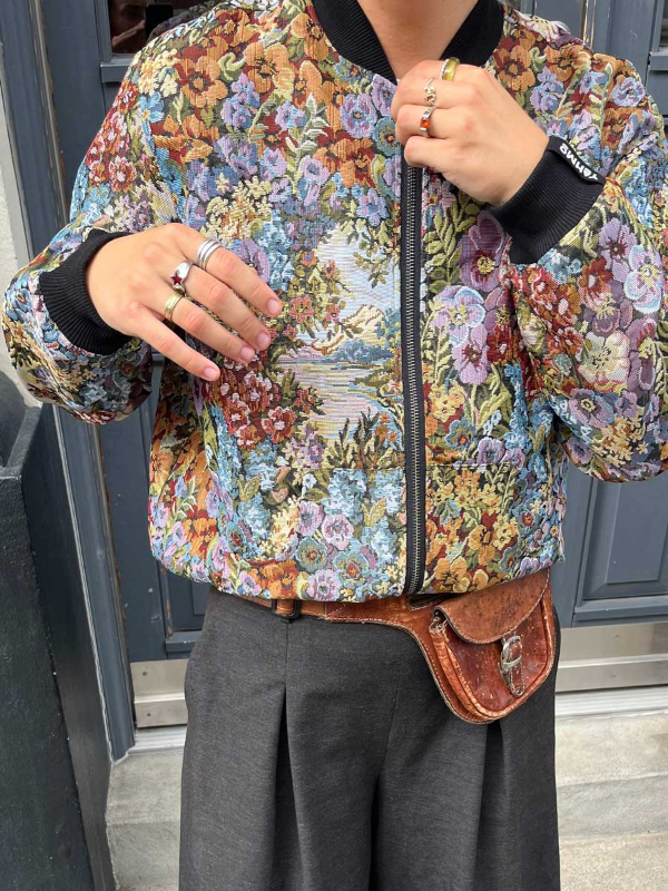 Berta Wendejacke bouquet/black from Yahmo