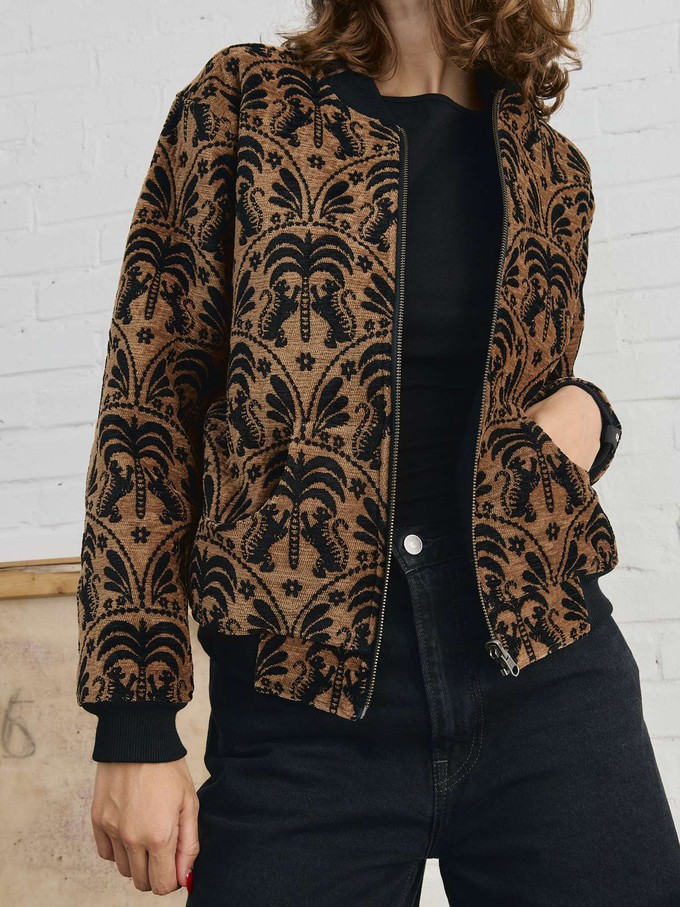 Berta Wendejacke Palm/Black from Yahmo