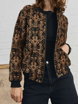 Berta Wendejacke Palm/Black from Yahmo