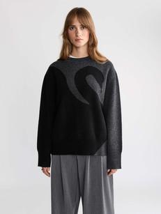 Lani Oversized Strickpullover Swan via Yahmo