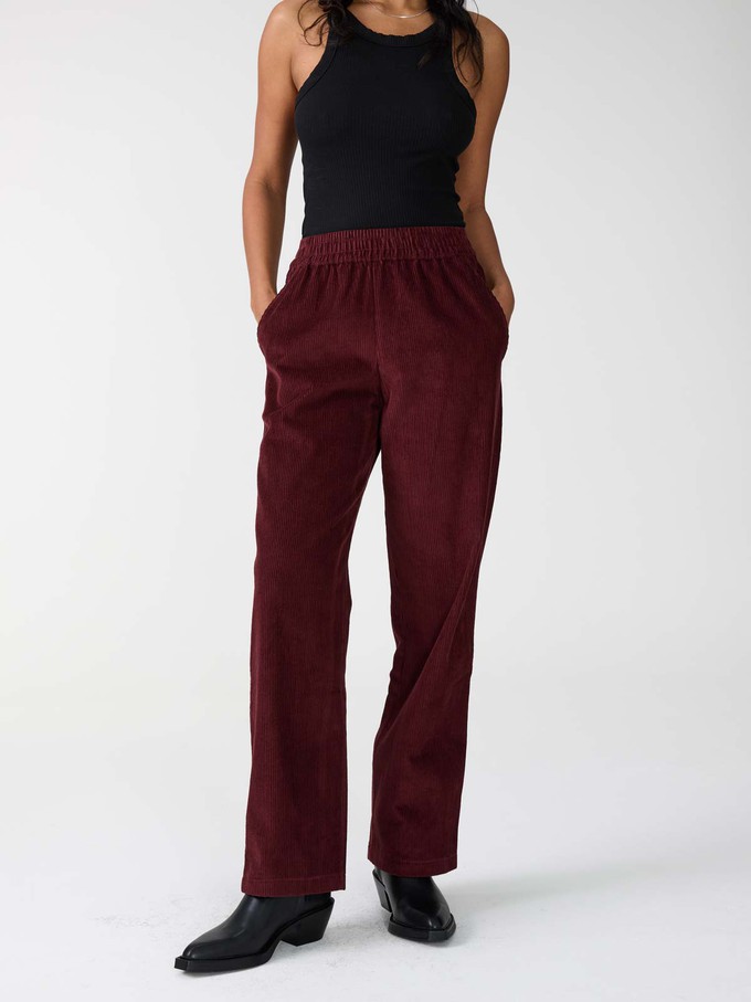 Marta Hose weinrot from Yahmo