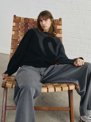 Lani Oversized Strickpullover Swan from Yahmo