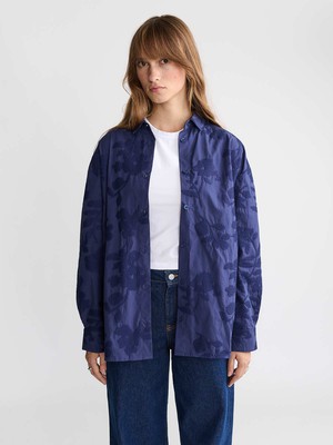 Mona Hemd Cobalt from Yahmo