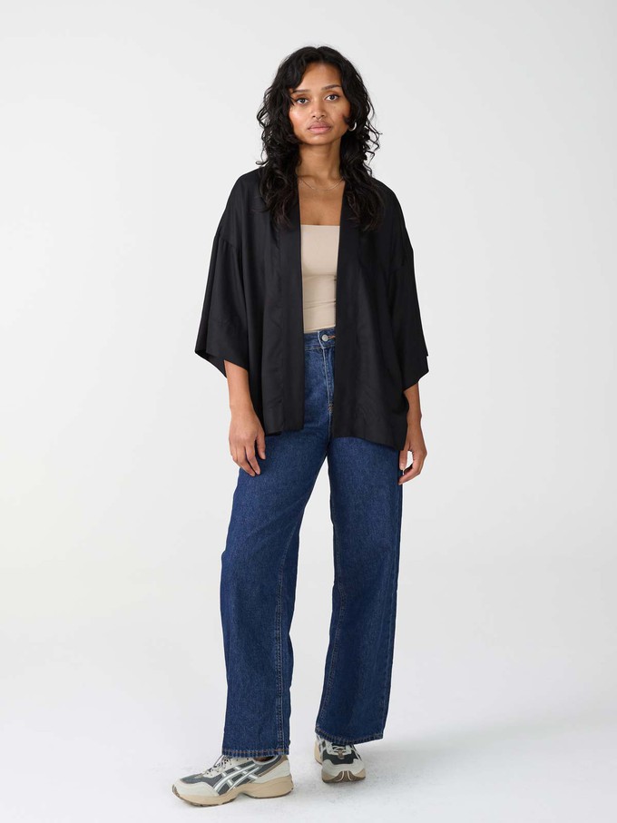 Gerda Kimono schwarz from Yahmo