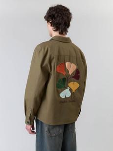 Fritz Bestickte Workwear Jacke oliv via Yahmo