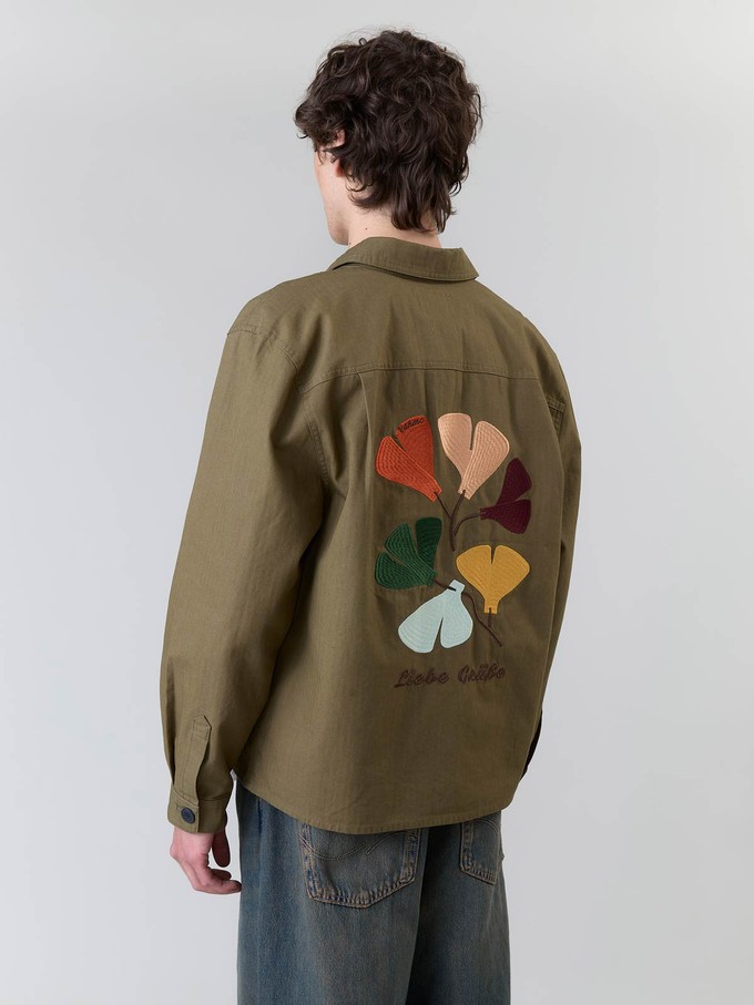 Fritz Bestickte Workwear Jacke oliv from Yahmo