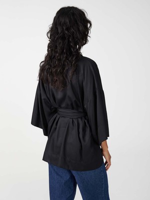 Gerda Kimono schwarz from Yahmo