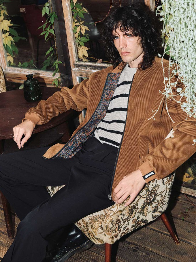 Oskar Wendejacke paisley/caramel from Yahmo