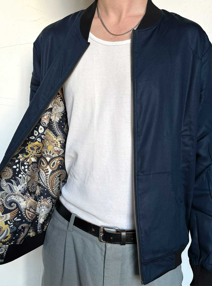 Laslo Wendejacke bird/navy from Yahmo