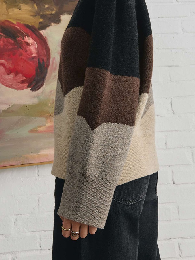 Lani Oversized Strickpullover Sandstone from Yahmo