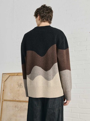 Rudi Oversized Strickpullover Sandstone from Yahmo