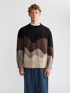 Rudi Oversized Strickpullover Sandstone via Yahmo