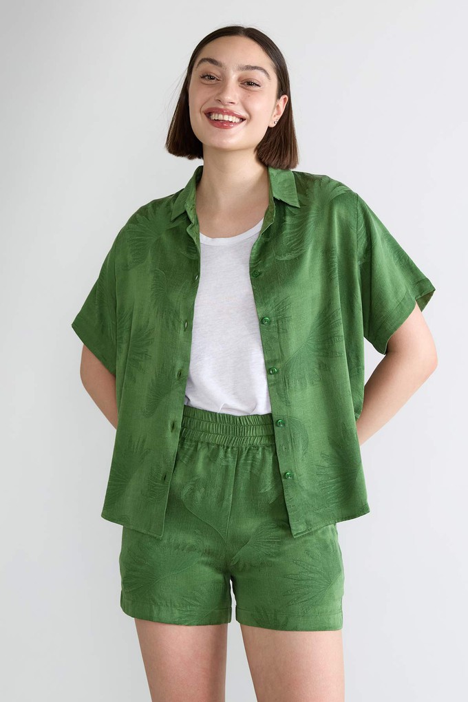 Lotte Hemd matcha from Yahmo