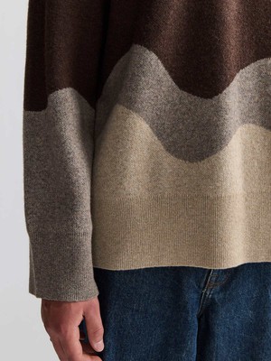 Rudi Oversized Strickpullover Sandstone from Yahmo