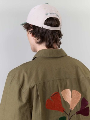 Fritz Bestickte Workwear Jacke oliv from Yahmo