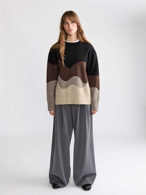 Lani Oversized Strickpullover Sandstone from Yahmo