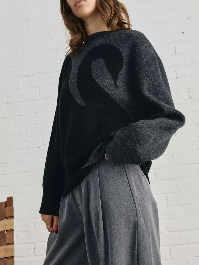 Lani Oversized Strickpullover Swan from Yahmo