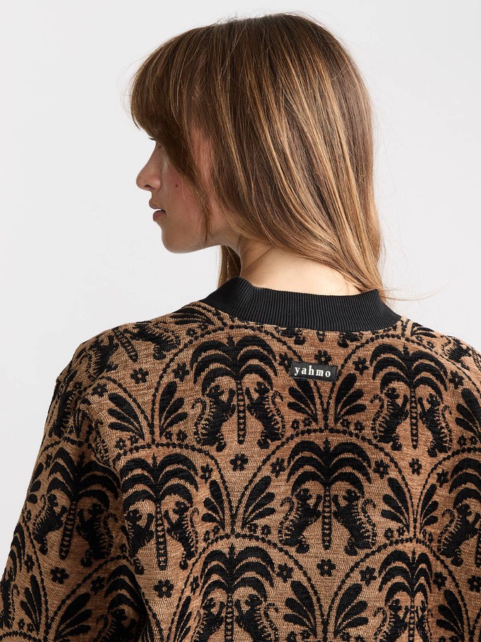 Berta Wendejacke Palm/Black from Yahmo